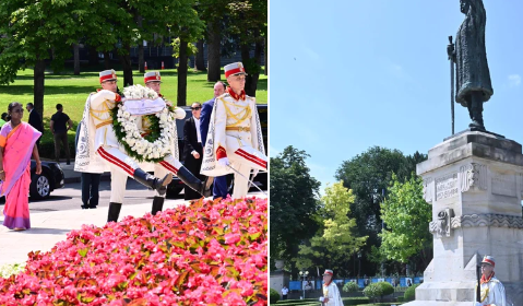 President Murmu Pays Tribute to Moldova’s Historic Icon ‘Stephen the Great’ During Landmark Visit
