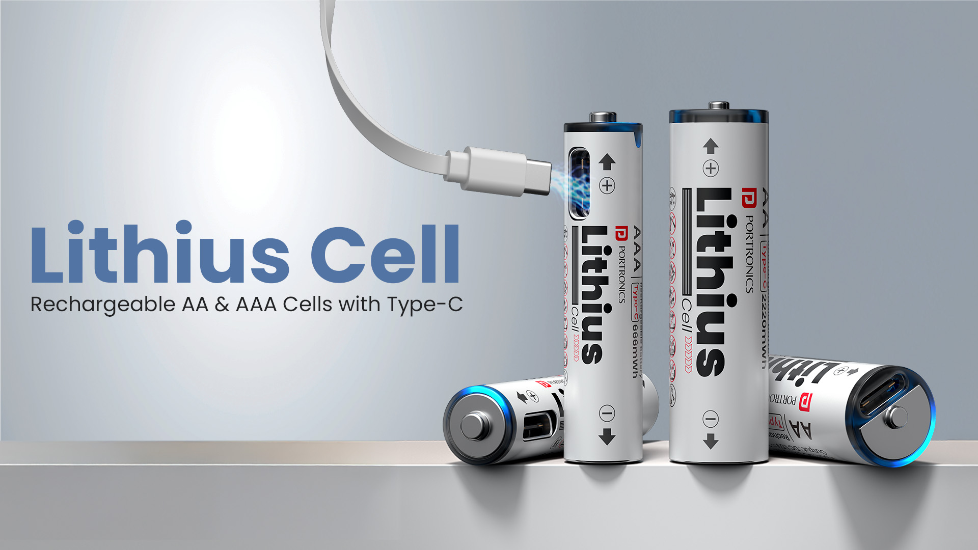 Portronics Launches Lithius Cell Rechargeable Lithium-ion Batteries in AA & AAA Variants
